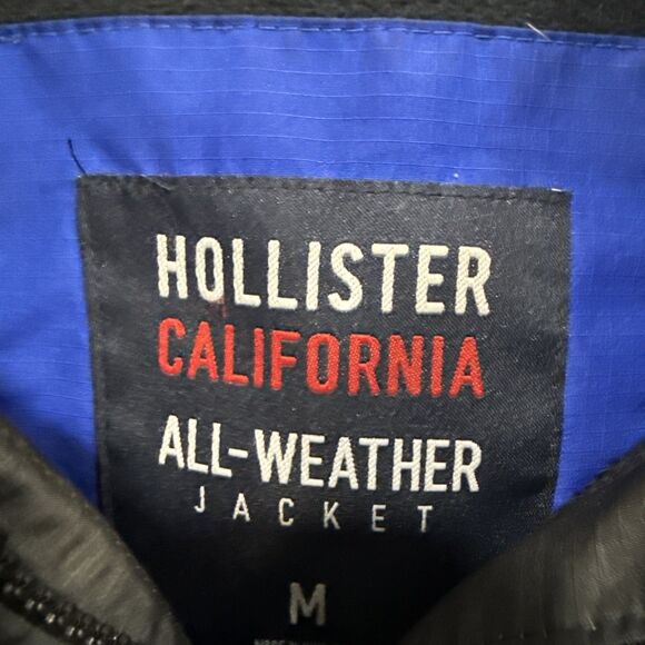 Hollister All Weather Jacket Women’s Size M Black Fleece Lined GUC - Picture 2 of 9